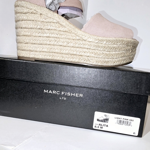 Marc Fisher Alita Platform Wedge espadrille sandals, size 8.5, new in box, ligh - Picture 5 of 10